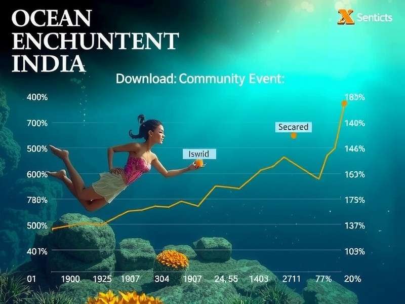 Ocean Enchantment India gameplay screenshot showing underwater environment